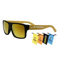 Bamboo Sunglasses Yellow Lens